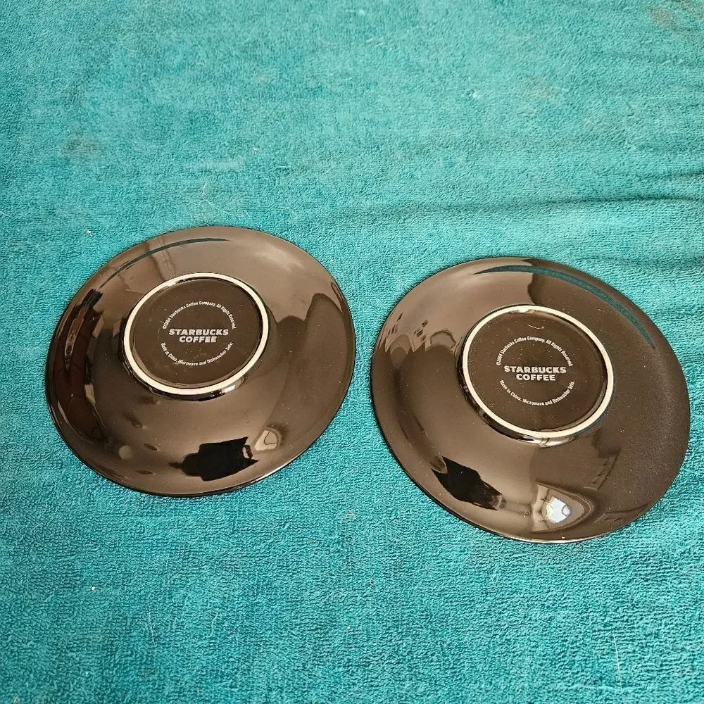 Starbucks saucers 2 pcs black
